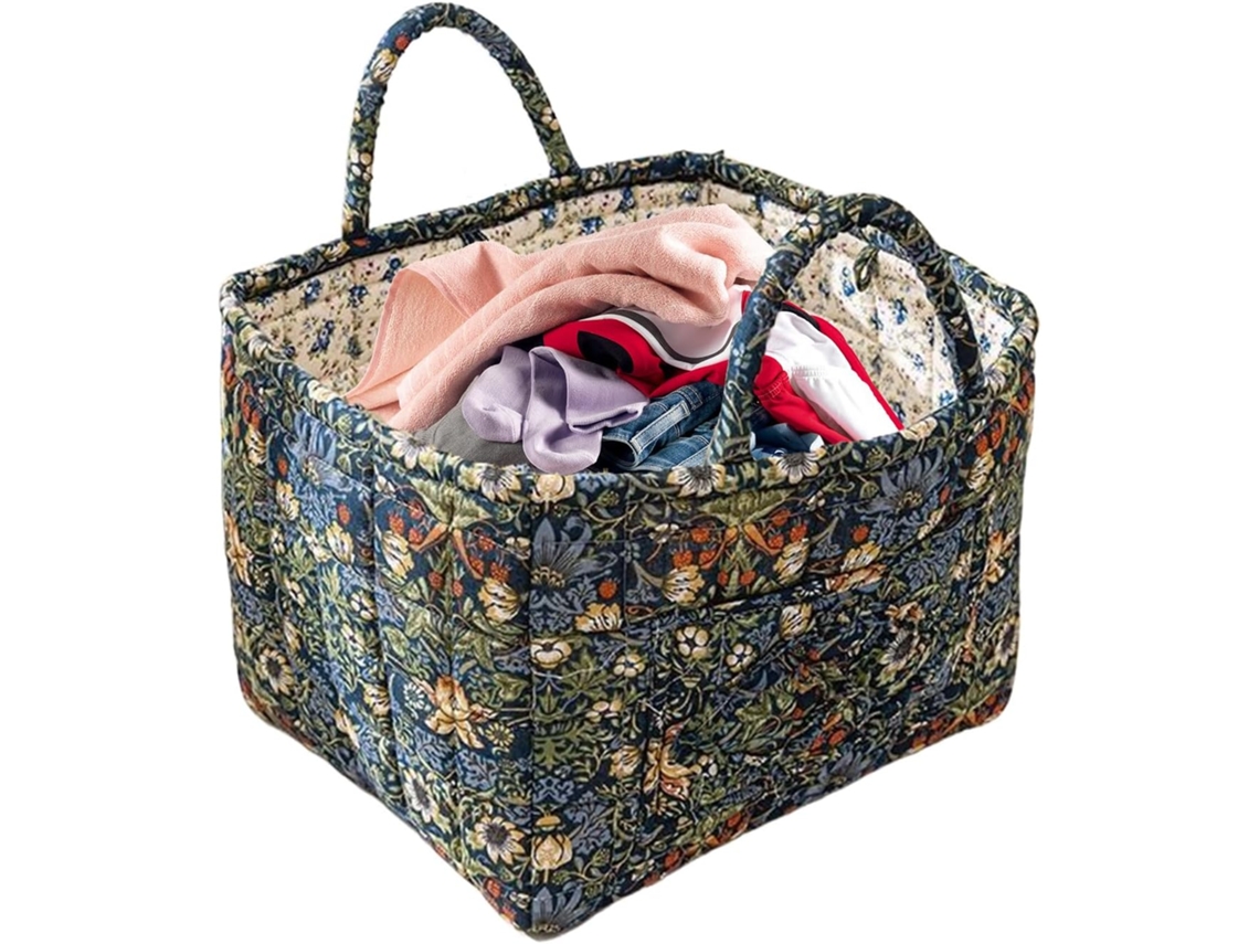 Cesto De Tecido, Bolsa E Dobrável