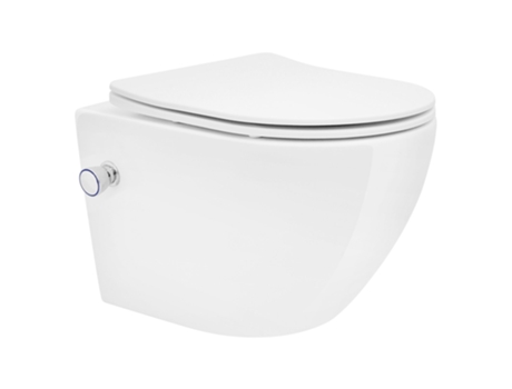 Sanita Suspensa Em Cerâmica, 49 Cm De Comprimento, Sem Rebordo Luxebath