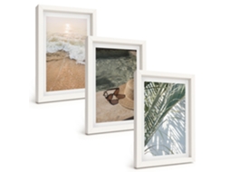Composição De Quadros Água, Chapéu De Praia, Óculos De Sol Espelharte (3 Peças 20x30 Cm)