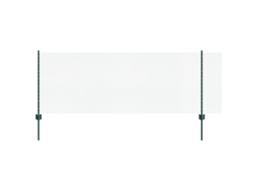 Conjunto 1 Cerca Externa Vidaxl Verde Aço (50 X 0,8 M)