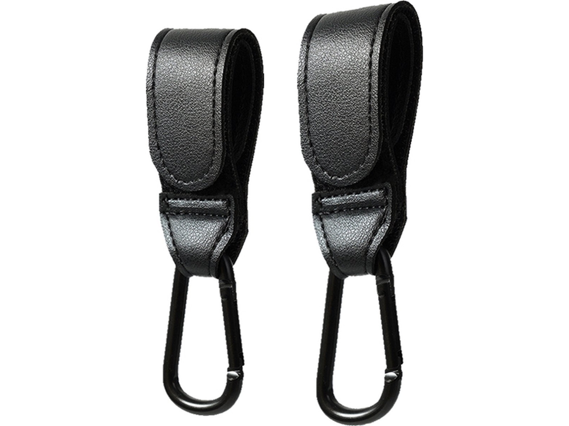 Bolsa Organizadora de Fraldas para Carrinho de Bebê, 2 Peças, Couro Pu, Preto AQUAFORGE