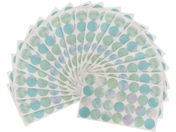 Adesivos de reforço para papéis redondos, 20 folhas em 5 pacotes, adesivo forte para papel perfurado, compatível com