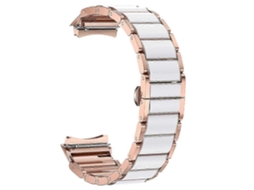 Pulseira De Aço Inoxidável Para For Watch 5 De 42 Mm Com Acabamento Semelhante A Cerâmica. Olysi Shop