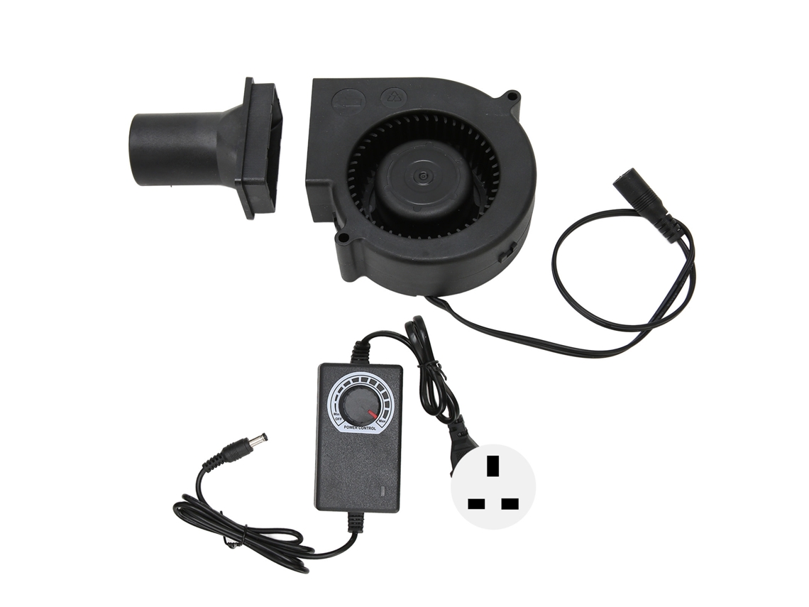 12v 2.7a 4500rpm Ventilador De Sopro Dc Sem Escova Com Velocidade Variável Plugue Uk Para Resfriamento Diy