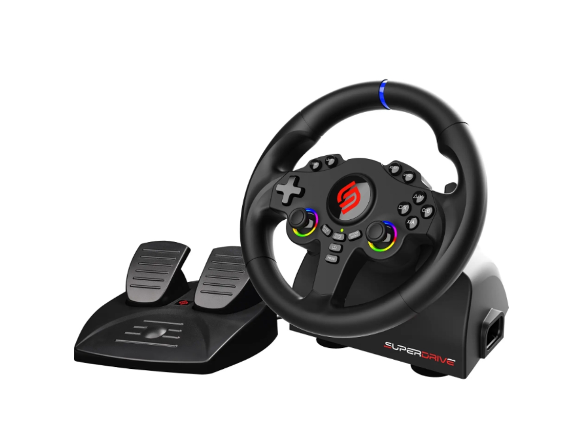 Volante Gaming SUBSONIC Racing Wheel 220 RS-5 (Compativel com PS5 e Pc - Preto)