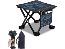 Banqueta Dobrável Portátil para Camping: Cadeira de Praia com Bolsa de Transporte, Ideal para Camping, Caça e Trilhas. AQUAFORGE