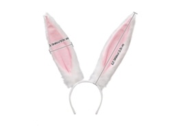 Mali 2 Tiaras Orelhas Coelho Páscoa Pelúcia Macia Acessórios Festas Cosplay 33*10cm