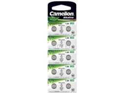 10 Pilhas de Botão CAMELION Ag10 / Lr54 / 189 / 389 / Lr1130 Longa Vida Útil Data de Validade Marcada