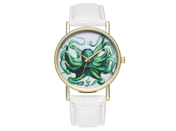 Reloj De Pulsera De Cuarzo Con Correa De Cuero Pu Zhoulianfa (blanco) Unisex