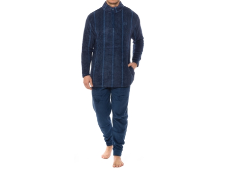 Pijama de Inverno Gola Redonda Osvaldo 41989 Masculino BLANCA HERNÁNDEZ