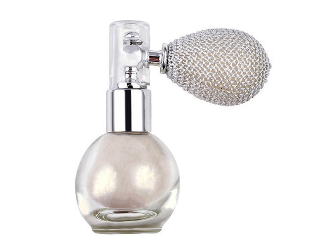 Polvo Iluminador Corporal Com Brilho Para Pele Radiante E Aplicação Fácil Com Spray