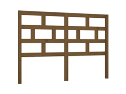 Bed Headboard, Bed Headboards Vidaxl Marrom Madeira De Pinho (166 X 100 Cm)