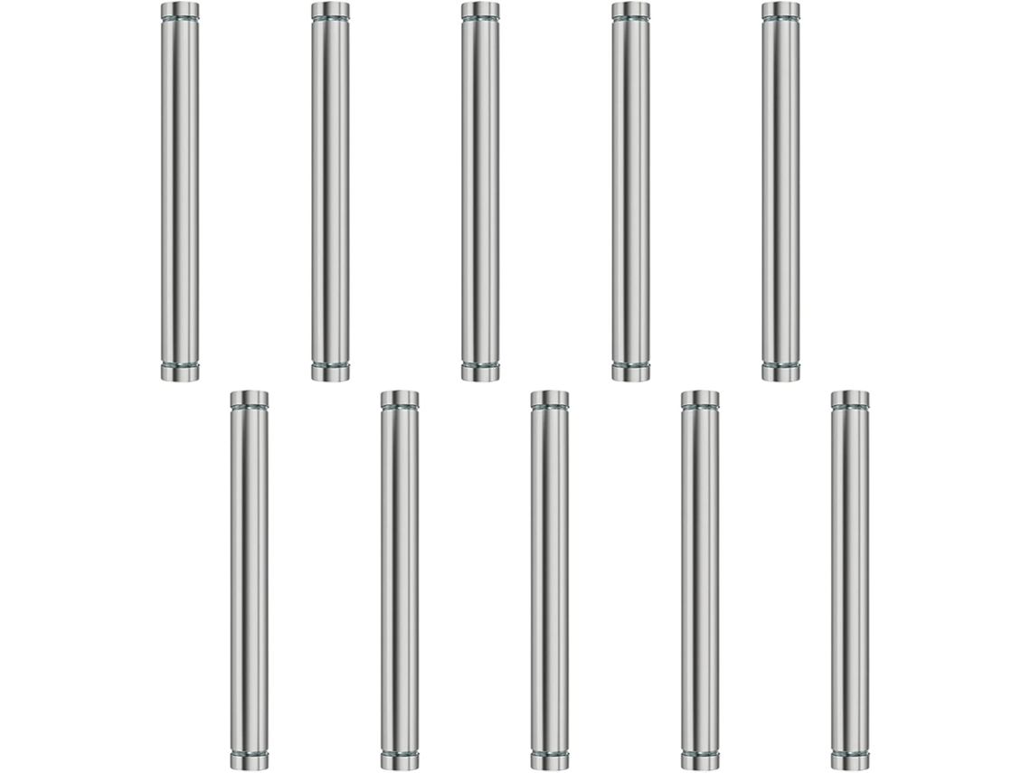 10 Tachinhas De Aço Inox Reforçado Para Sinalização, Parafusos De Fixação, Alfinetes Publicitários