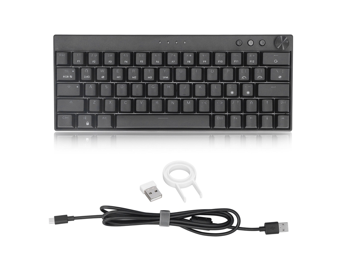 Teclado Mecânico LAXISCREED 3 Modos Rgb com Botão