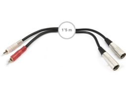 Cabo Áudio FONESTAR (1.5m - 2 RCA -2 XLR)