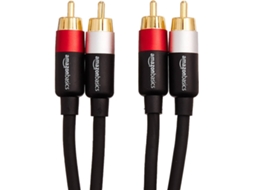 Cabo de Áudio AMAZON (RCA - 1.2 m - Preto)