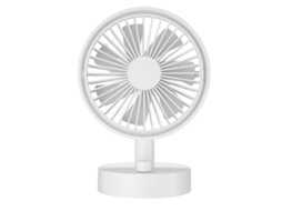 Ventilador de Mesa Portátil Silencioso Vento Forte Branco