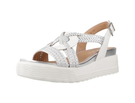 Sapatos de Mulher STONEFLY Embossed Calf Tecido Prateado (38)