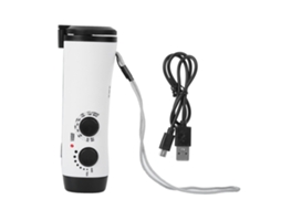 Rádio Portátil de Emergência com Painel Solar, Manivela e Bateria Usb AQUAFORGE