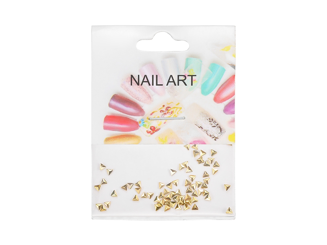 50 Peças Bolsa Decoração De Unhas Clavija Metal Parche Manicure(15)