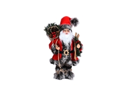 Laxiscreed Estatueta De Pai Natal Vermelho Para Decoração De Natal Festiva