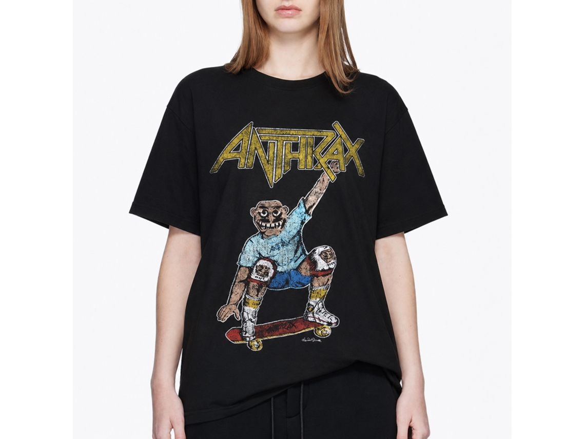 Anthrax Spreading Skater Notman Vintage T-shirt Classic Unisex Adults Size:l