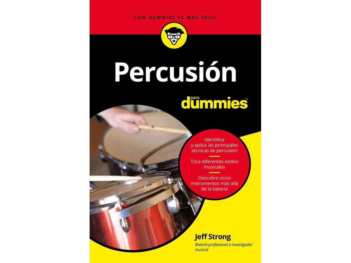 Livro Percusión para Dummies de Jeff Strong (Espanhol)