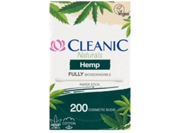 Hastes De Higiene De Cânhamo Cleanic Naturals, 200 Unid.