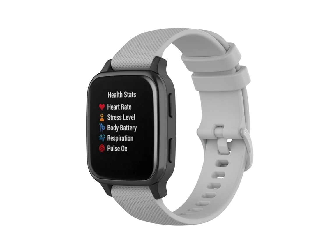 Bracelete Para Garmin Vivomove Sport (20mm) Cinza Cuich