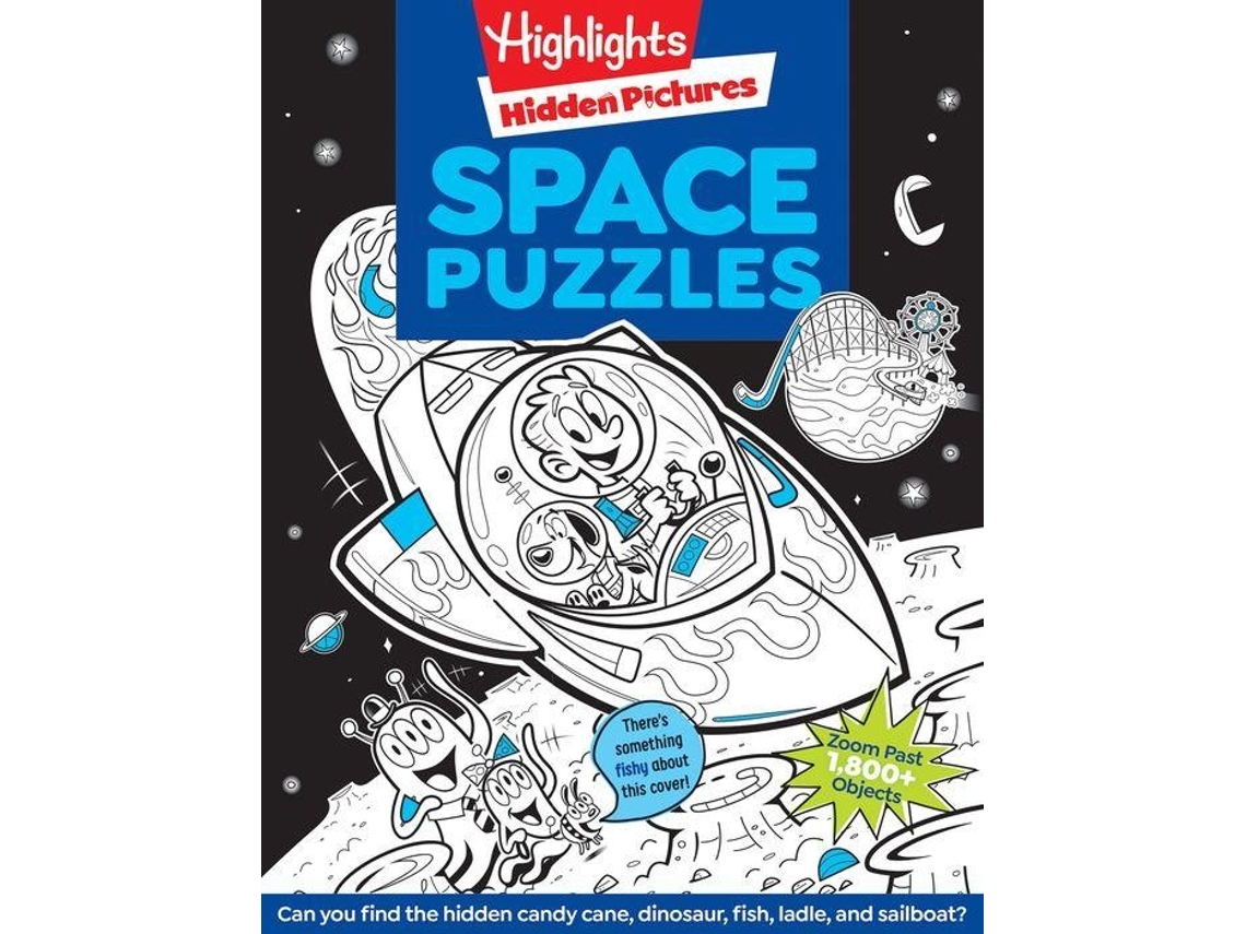 Livro Space Puzzles de TM Highlights (Inglês)