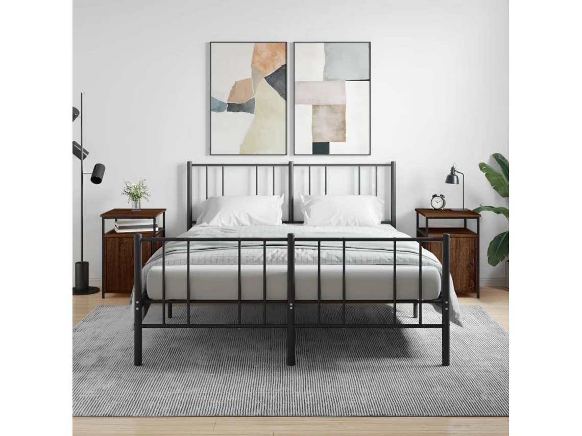 Vidaxl Mesas Cabeceira 2pcs 40x42x60cm Deriv.madeira Carvalho Castanho