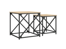 Nesting Coffee Table, Nesting Coffee Tables Vidaxl Marrom Madeira Processada (n/a)