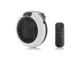 Aquecedor de Ventoinha Branca com Plugue 600W Branco com Controle Remoto AURUM