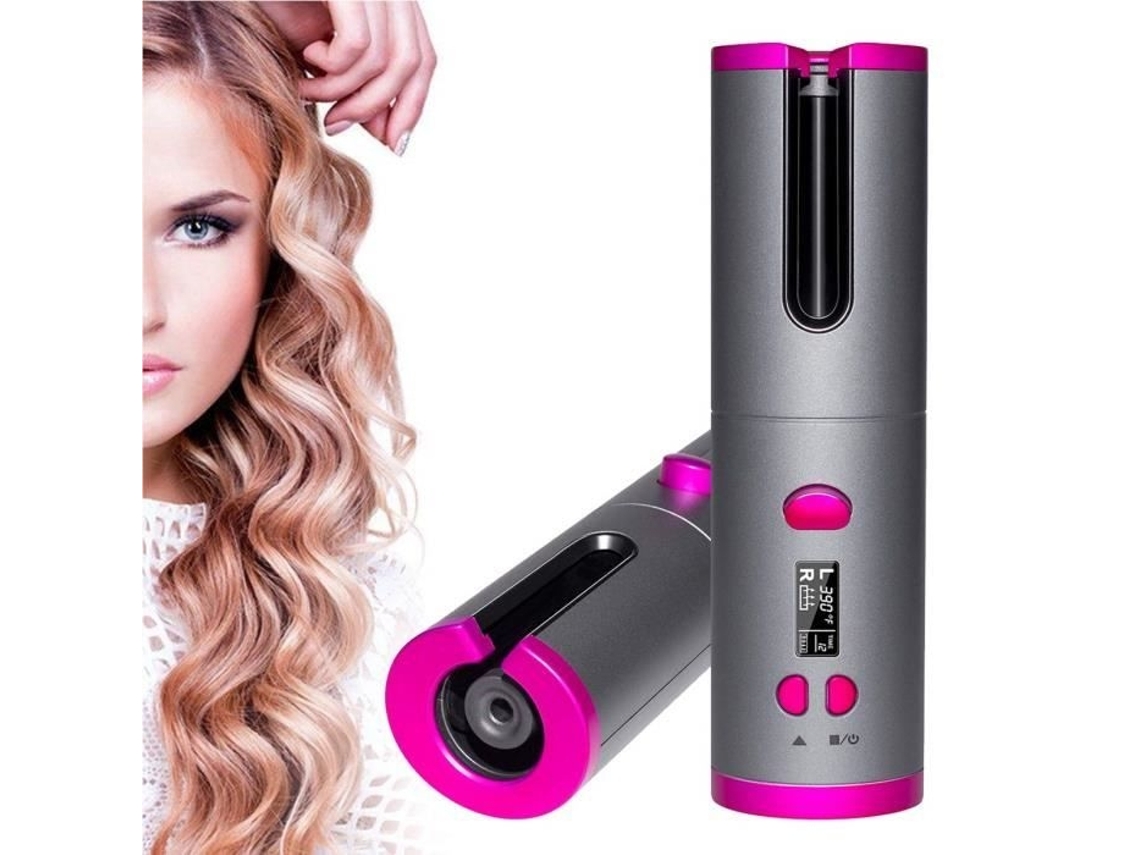 Modelador De Cachos Automático Multifuncional Com Carregamento Usb, Profissional E Sem Fio, Presilha Para Cabelo.-aquaforge