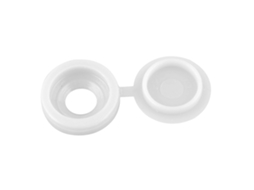 Tapones Decorativos Protectores De Plástico Para Parafusos Autoatacantes M5, Cor Branco, Para Móveis E Armários