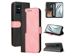 Capa De Couro Pu Com Flip Horizontal E Costura Colorida Para Infinix Note 8 Business Com Suporte, Compartimentos Para Cartões E Porta-retratos