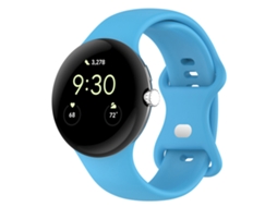 Bracelete Em Silicone Para Google Pixel Watch 5 41mm (azul Celeste)