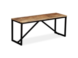 Vidaxl Banco Em Madeira De Mangueira Maciça 110x35x45 Cm