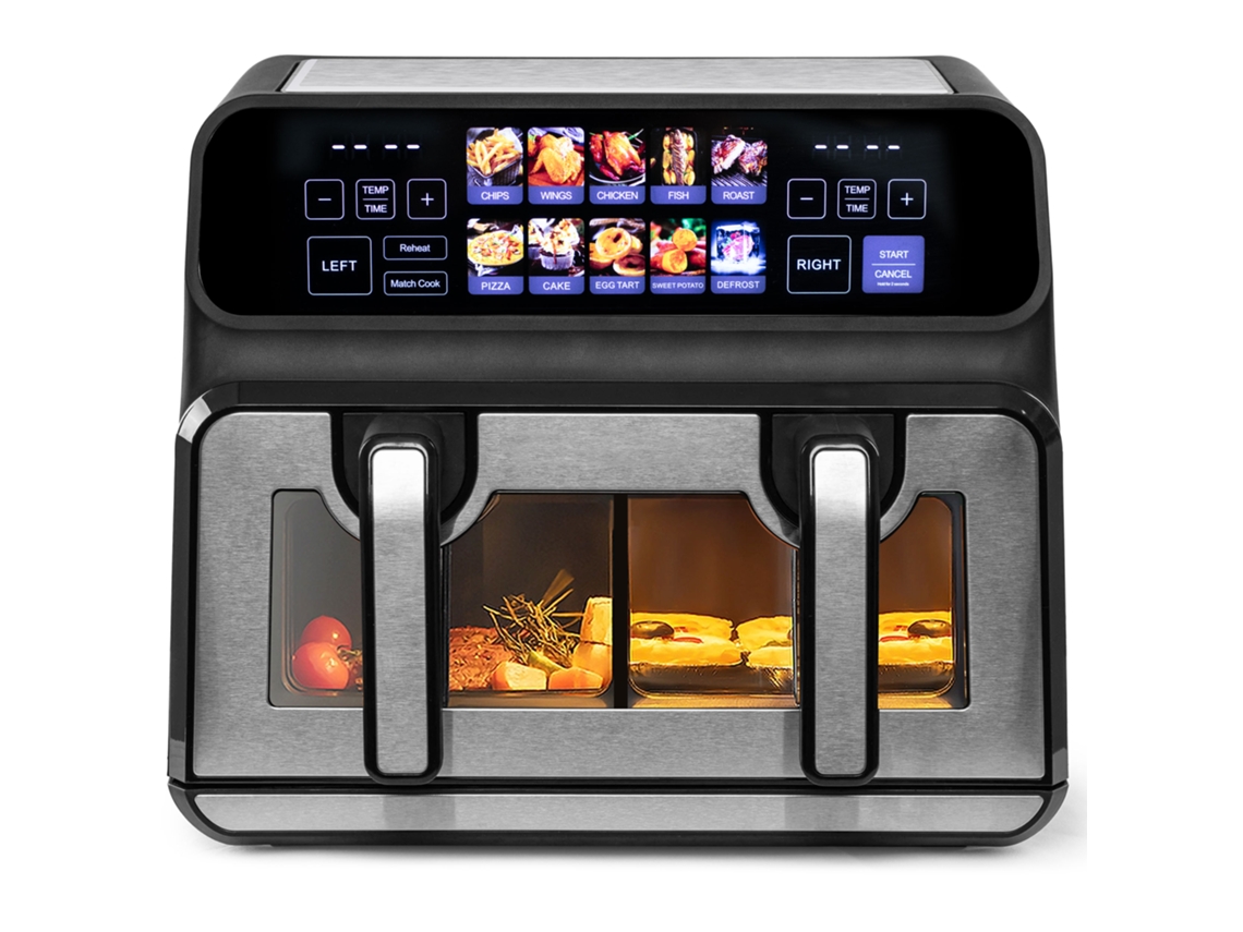 Fritadeira 9l Câmara Dupla 2200w Led Colorido VELTRIX
