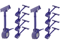 Lalafina 2 Conjuntos de Clips Placas de Fixação em Expositores Mercado Suprimentos Lojas Varejo Plástico 5 unidades