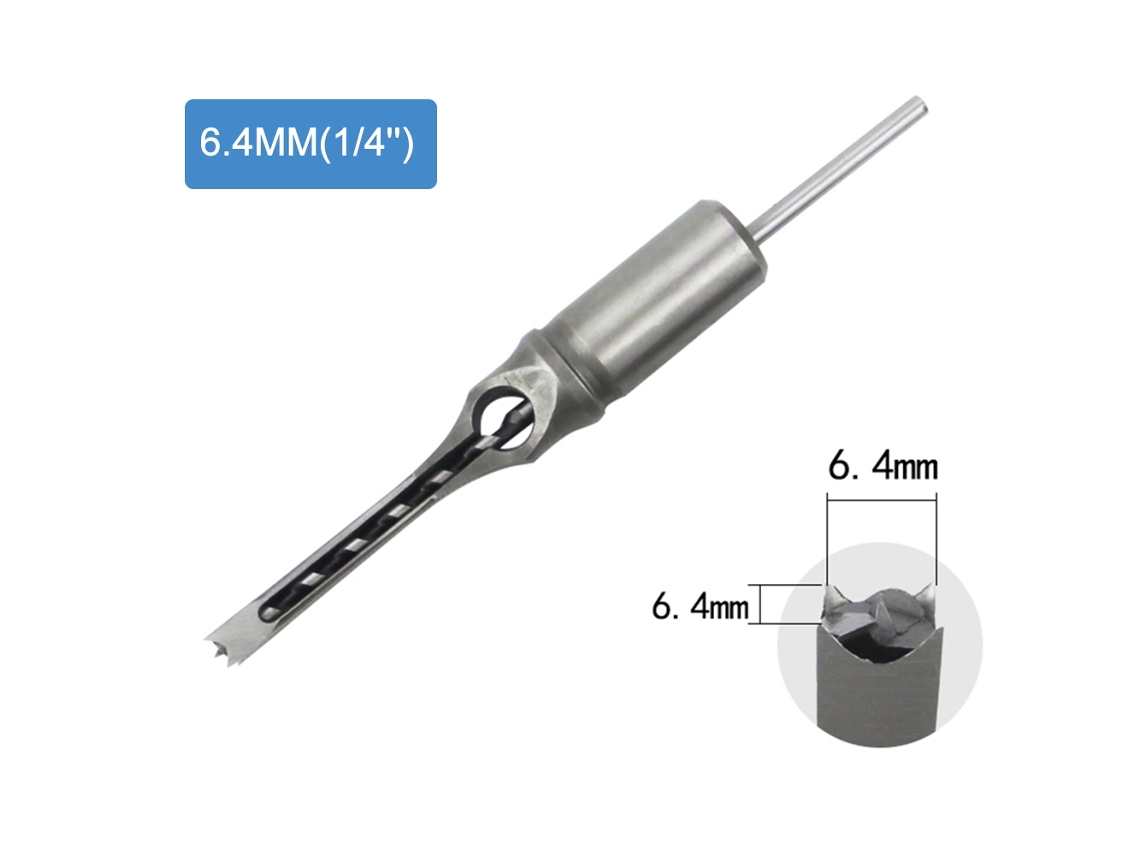 Furadeira De Buraco Quadrado 9.5mm/3/8'' Para Marcenaria Diy Com Broca Auger E Cincel De Morta