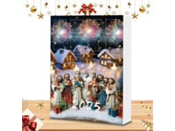 Calendário Do Advento 2025 Com Pingentes De Jesus Em Acrílico 2d |