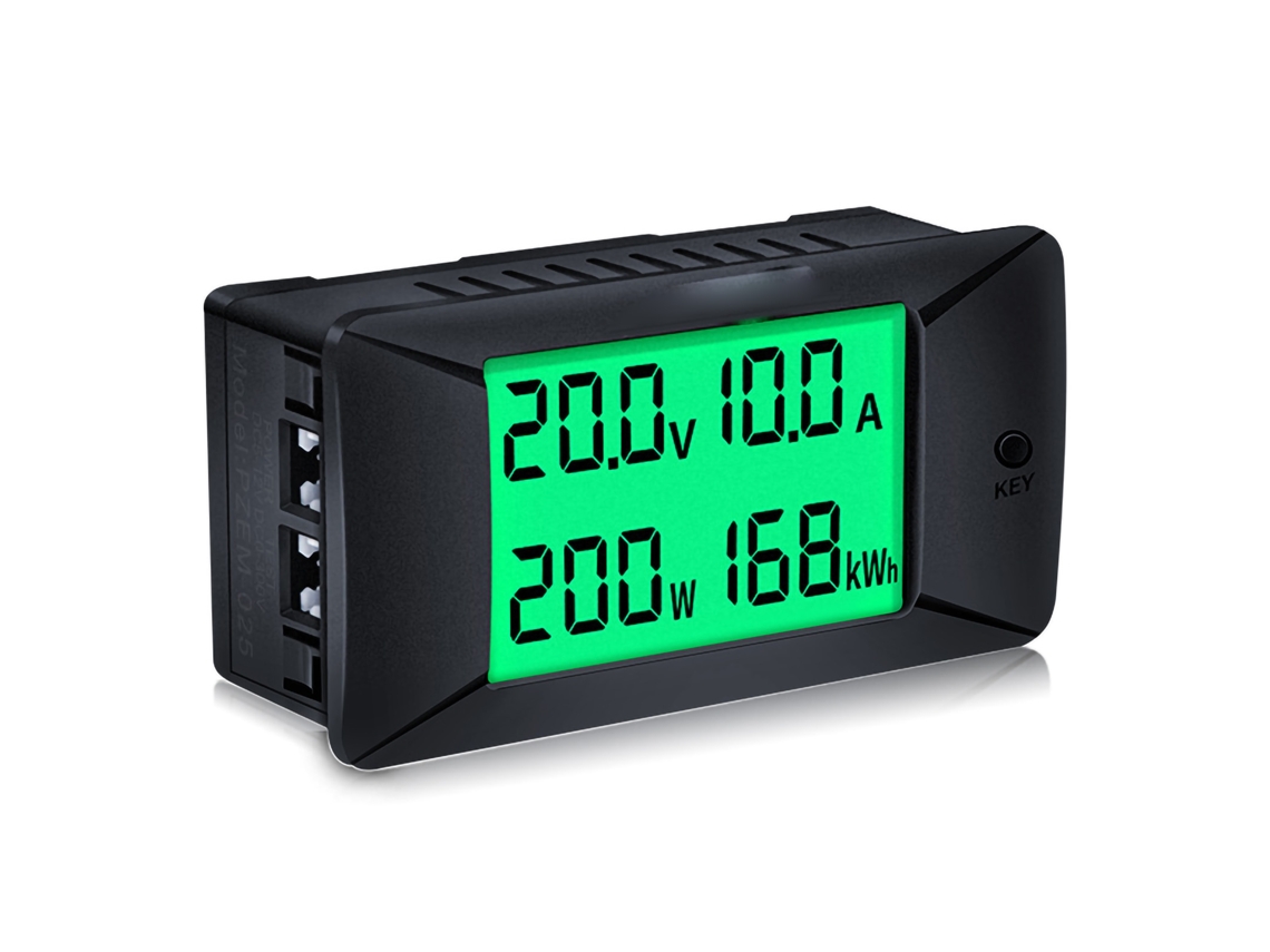 Medidor Digital Dc Voltímetro Amperímetro 0-300v 50a Consumo Energía