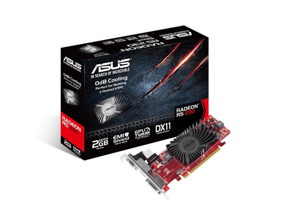Placa Gráfica ASUS R5 230 (AMD - 2 GB DDR3)