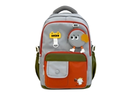 Mochila Escolar De Gola, Leve, Em Nylon Impermeável, Adequada Para Uso Diário Na Escola, Viagens, Etc. Cinza