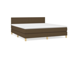 Box Spring Bed, Box Spring Beds Vidaxl Marrom Tecido (160 X 200 Cm)