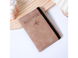 Caderno A6, Porta-passaporte Em Couro Sintético, Porta, Cartões Com Vários Compartimentos, Multifuncional, Porta-passaporte, Marrom Claro