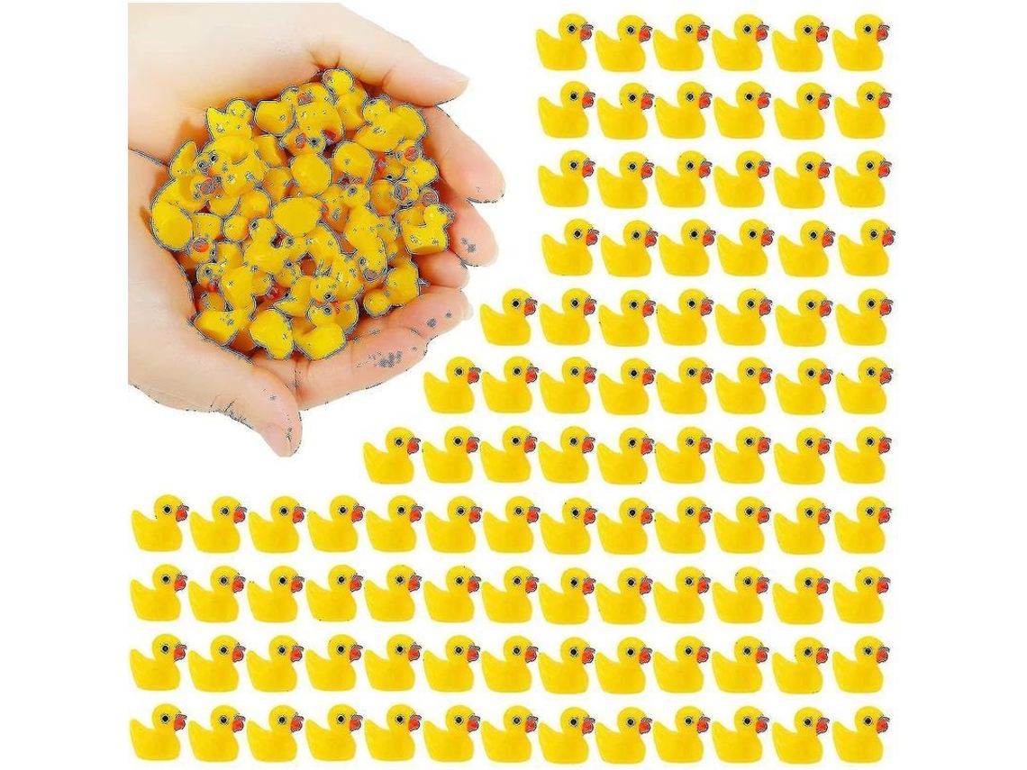Patos Amarelos Miniatura De Resina Para Decoração De Jardim, Aquário, Casa De Bonecas E Plantas - 50/100/150/200 Peças 200 Peças
