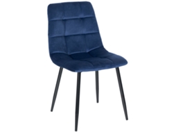 Cadeira De Jantar Tilde Azul/veludo Clp