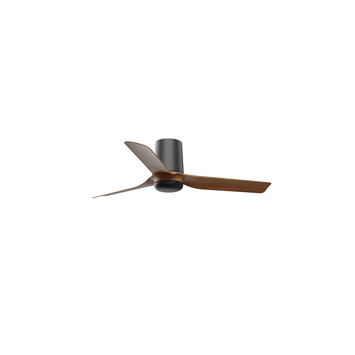 Mini Punt Tub S Ventilador Sem Luz Preto/madeira Escura 33835 Faro